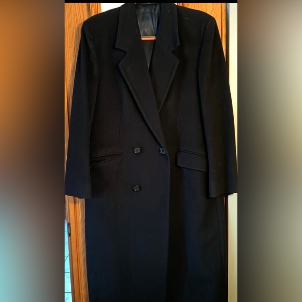 Stunning Double breasted cashmere wool blend vintage Brooks Brothers coat